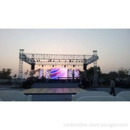 6500 Nits Brightness rental LED screen boards Large Vision